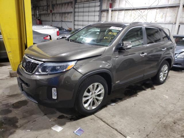 KIA SORENTO EX 2014 with VIN 5XYKUDA71EG541351 - Photo from auction