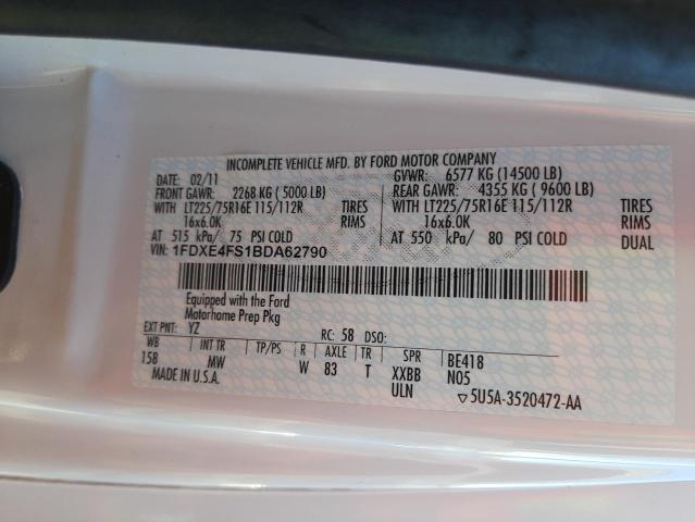 Photo 10 from auction – 2011 WINNEBAGO ASPECT with VIN 1FDXE4FS1BDA62790