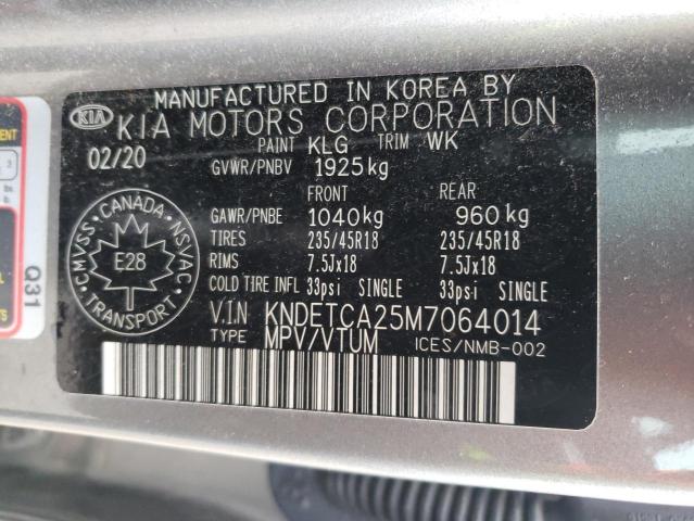 Photo 14 from auction – 2021 KIA SELTOS SX with VIN KNDETCA25M7064014