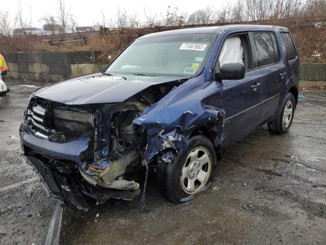 HONDA PILOT LX 2013 with VIN 5FNYF4H22DB067320 - Photo from auction