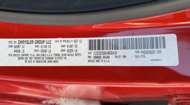 Photo 10 from auction – 2013 DODGE AVENGER SX with VIN 1C3CDZCG6DN526418