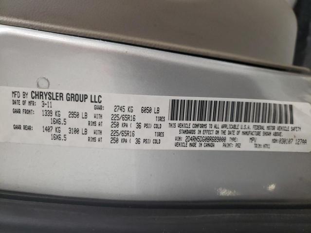 Photo 14 from auction – 2011 DODGE GRAND CARA with VIN 2D4RN5DG0BR689000
