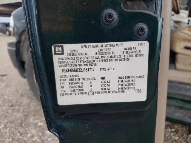 Photo 14 from auction – 2002 GMC DENALI XL with VIN 1GKFK66U32J131717