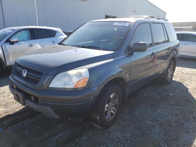 HONDA PILOT EXL 2005 with VIN 5FNYF18515B049594 - Photo from auction