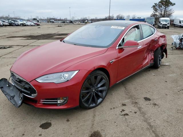 TESLA MODEL S 2014 with VIN 5YJSA1H12EFP56687 - Photo from auction