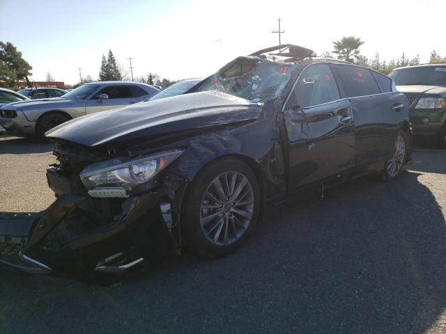 INFINITI Q50 LUXE 2018 with VIN JN1EV7AP1JM350651 - Photo from auction