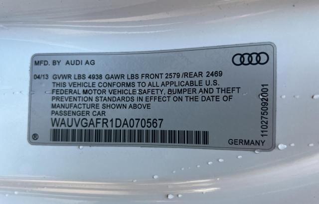 Photo 10 from auction – 2013 AUDI S5 PRESTIG with VIN WAUVGAFR1DA070567