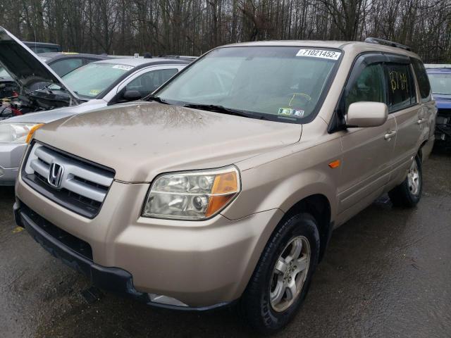 HONDA PILOT EX 2006 with VIN 5FNYF18606B016242 - Photo from auction