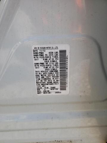 Photo 14 from auction – 2013 NISSAN ROGUE S with VIN JN8AS5MT6DW517617