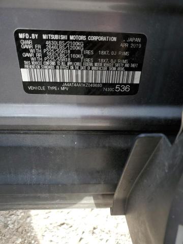 Photo 14 from auction – 2019 MITSUBISHI ECLIPSE CR with VIN JA4AT4AA1KZ049680