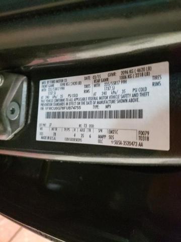 Photo 14 from auction – 2015 FORD ESCAPE SE with VIN 1FMCU0G78FUB74755