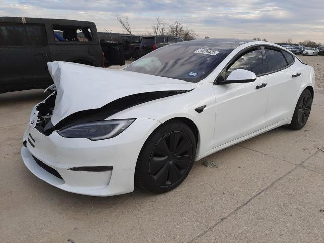 TESLA MODEL S 2022 with VIN 5YJSA1E62NF477062 - Photo from auction