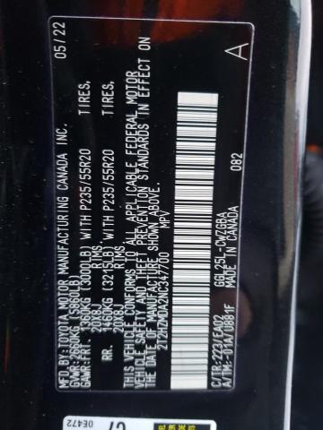 Photo 14 from auction – 2022 LEXUS RX 350 with VIN 2T2HZMDA2NC347700