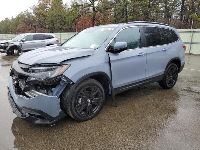HONDA PILOT SE 2022 with VIN 5FNYF6H23NB057585 - Photo from auction