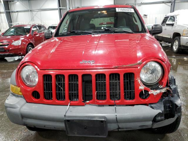 Photo 5 from auction – 2005 JEEP LIBERTY SP with VIN 1J4GL48K75W599772