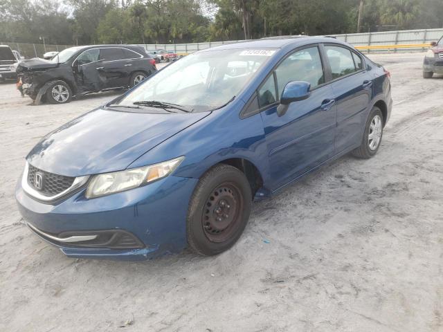 HONDA CIVIC LX 2013 with VIN 19XFB2F56DE012122 - Photo from auction