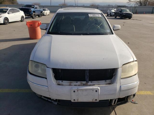Photo 5 from auction – 2004 VOLKSWAGEN PASSAT GLS with VIN WVWPD63B64E111924