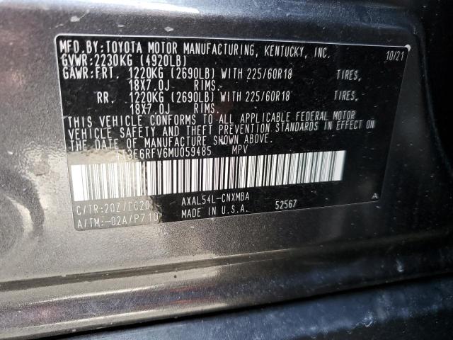 Photo 14 from auction – 2021 TOYOTA RAV4 XSE with VIN 4T3E6RFV6MU059485
