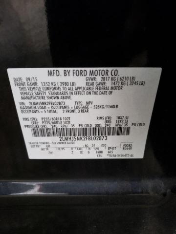 Photo 14 from auction – 2015 LINCOLN MKT with VIN 2LMHJ5NK2FBL02873
