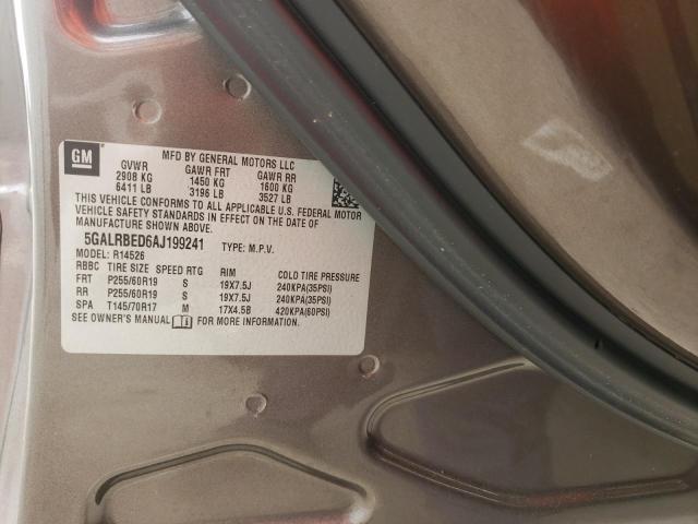 Photo 14 from auction – 2010 BUICK ENCLAVE CX with VIN 5GALRBED6AJ199241