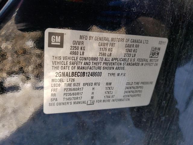 Photo 14 from auction – 2011 CHEVROLET EQUINOX with VIN 2GNALBEC0B1248600