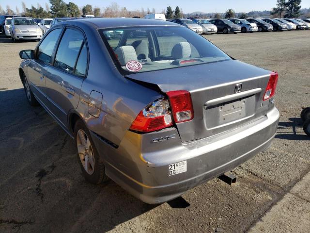 Photo 2 from auction – 2004 HONDA CIVIC EX with VIN 2HGES26784H533135