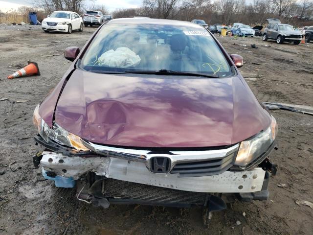 Photo 5 from auction – 2012 HONDA CIVIC LX with VIN 19XFB2F56CE374899