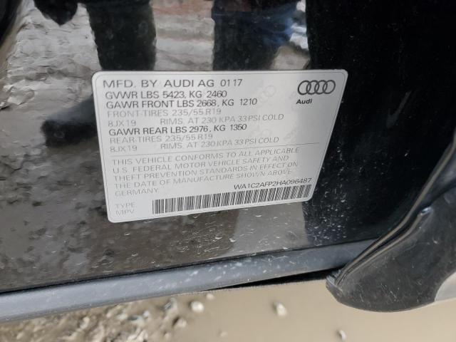 Photo 14 from auction – 2017 AUDI Q5 PREMIUM with VIN WA1C2AFP2HA096487