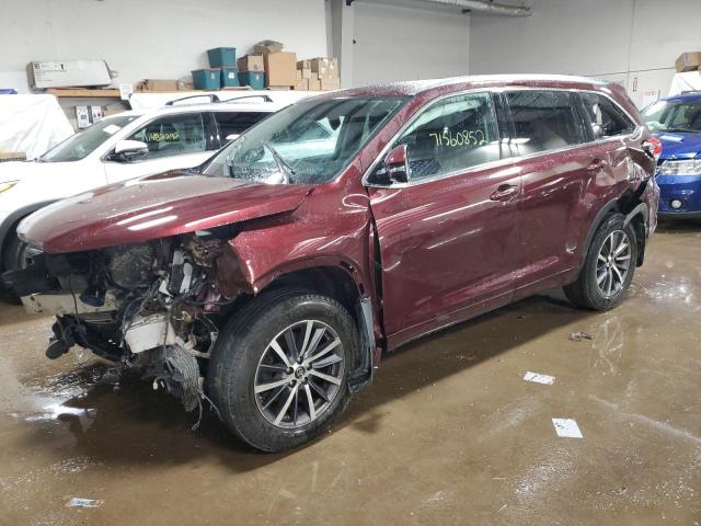 TOYOTA HIGHLANDER 2018 with VIN 5TDJZRFH6JS808492 - Photo from auction
