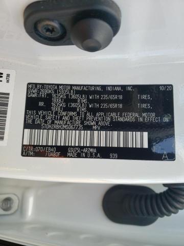 Photo 14 from auction – 2021 TOYOTA HIGHLANDER with VIN 5TDHZRBH2MS067735