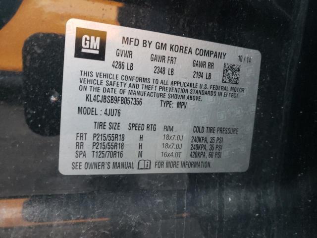 Photo 14 from auction – 2015 BUICK ENCORE CON with VIN KL4CJBSB9FB057356