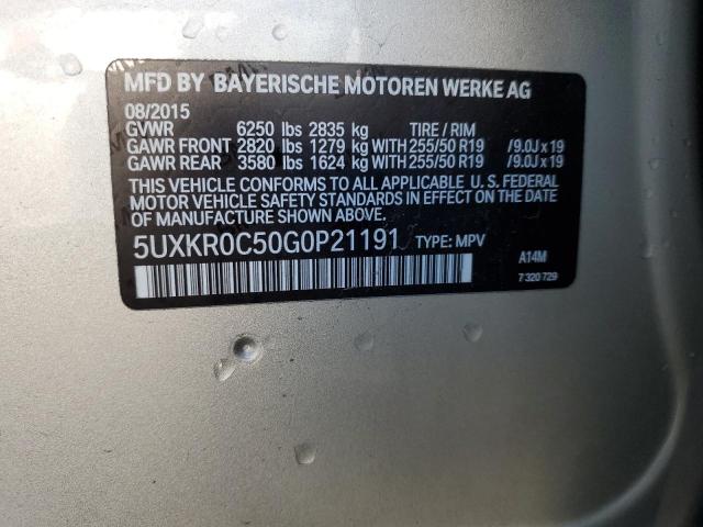 Photo 14 from auction – 2016 BMW X5 XDRIVE3 with VIN 5UXKR0C50G0P21191