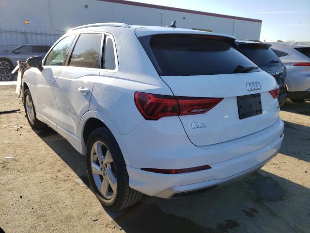 Photo 2 from auction – 2021 AUDI Q3 PREMIUM with VIN WA1AUCF3XM1087993