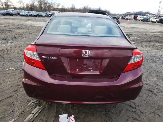 Photo 6 from auction – 2012 HONDA CIVIC LX with VIN 19XFB2F56CE374899