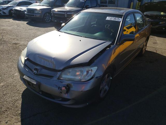 HONDA CIVIC EX 2004 with VIN 2HGES26784H533135 - Photo from auction