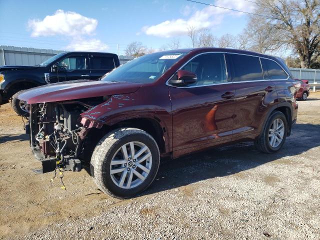 TOYOTA HIGHLANDER 2016 with VIN 5TDBKRFH3GS289838 - Photo from auction