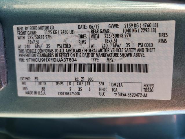 Photo 14 from auction – 2013 FORD ESCAPE SEL with VIN 1FMCU9HX1DUA37804