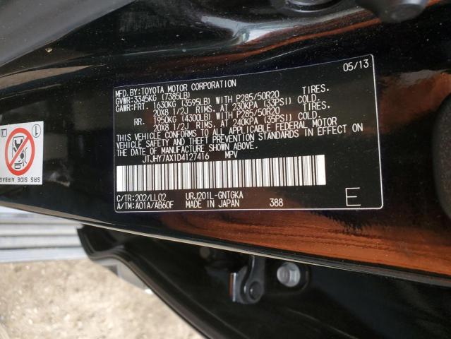 Photo 14 from auction – 2013 LEXUS LX 570 with VIN JTJHY7AX1D4127416
