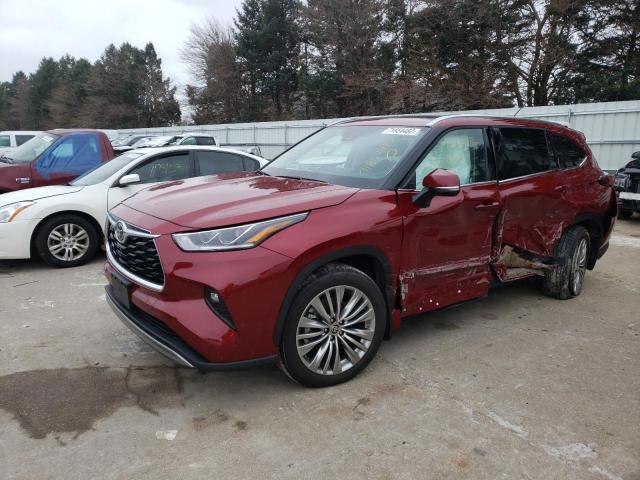 Photo 1 from auction – 2022 TOYOTA HIGHLANDER with VIN 5TDFZRBH9NS238358