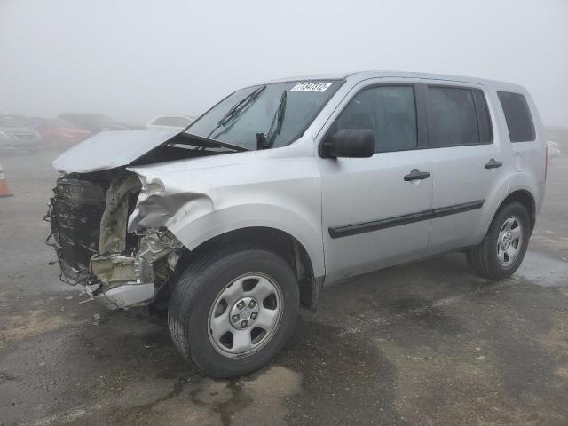 HONDA PILOT LX 2013 with VIN 5FNYF3H20DB027585 - Photo from auction