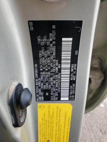Photo 14 from auction – 2003 TOYOTA HIGHLANDER with VIN JTEHF21A730138056