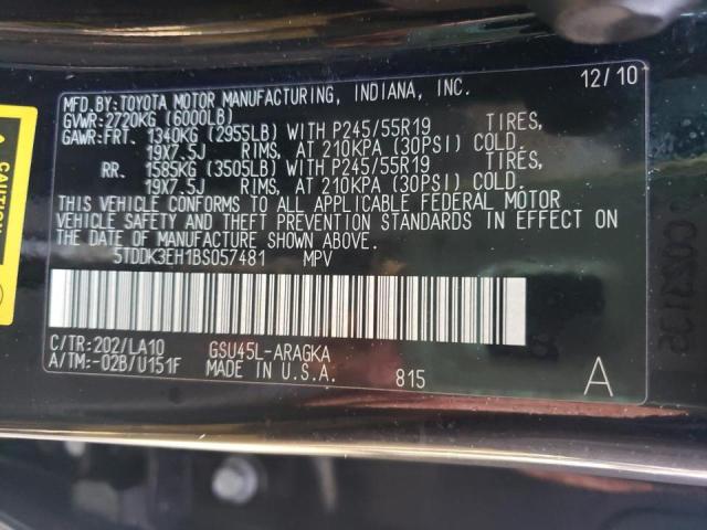 Photo 14 from auction – 2011 TOYOTA HIGHLANDER with VIN 5TDDK3EH1BS057481