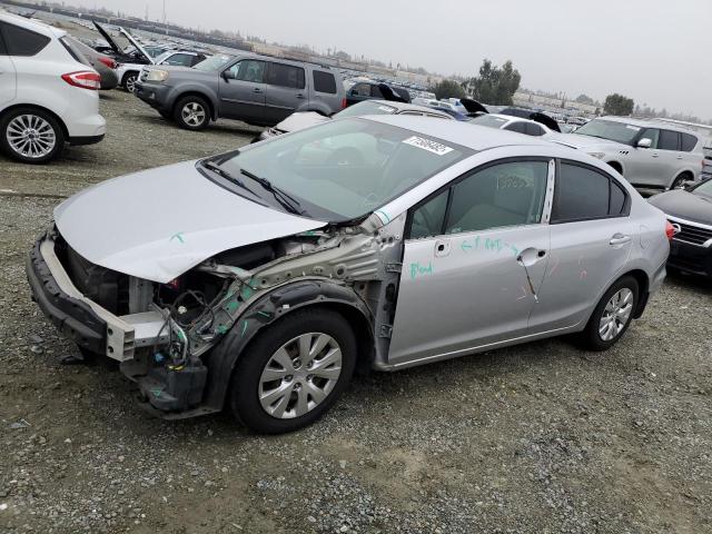 HONDA CIVIC LX 2012 with VIN 19XFB2F55CE344857 - Photo from auction