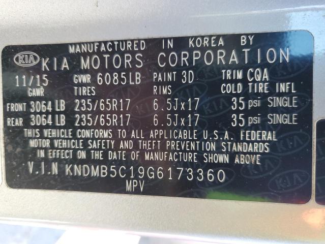 Photo 14 from auction – 2016 KIA SEDONA LX with VIN KNDMB5C19G6173360
