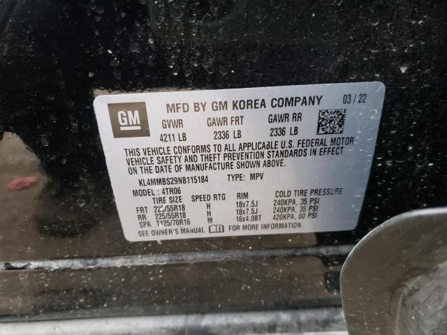 Photo 14 from auction – 2022 BUICK ENCORE GX with VIN KL4MMBS29NB115184
