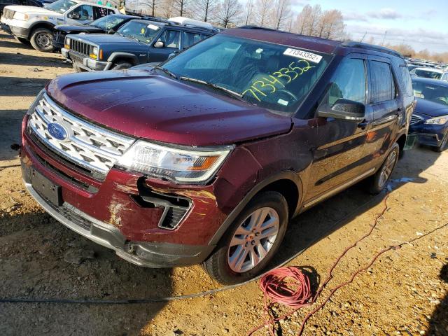 FORD EXPLORER X 2018 with VIN 1FM5K8D81JGC32366 - Photo from auction