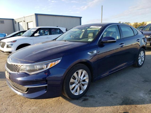 KIA OPTIMA EX 2018 with VIN 5XXGU4L36JG223370 - Photo from auction