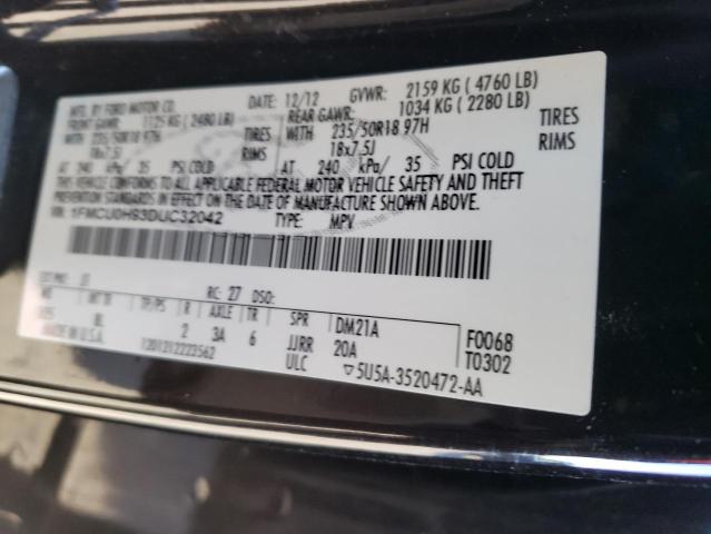 صورة رقم 14 من المزاد - 2013 FORD ESCAPE SEL مع VIN 1FMCU0H93DUC32042