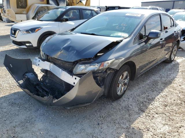 Photo 1 from auction – 2013 HONDA CIVIC LX with VIN 19XFB2F55DE041403