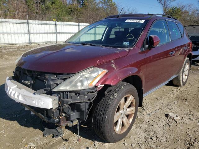 NISSAN MURANO SL 2007 with VIN JN8AZ08W87W626331 - Photo from auction